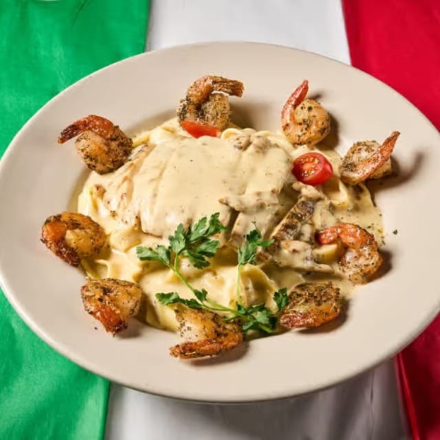 Chicken Fettuccine Alfredo.